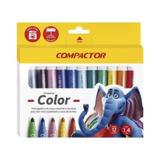 PINCEL COMPACTOR COLOR 12 CORES