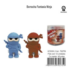 BORRACHA FANTASIA NINJA KZ3038