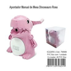 APONTADOR MANUAL DE MESA DINOSSAURO ROSA KZ229RS